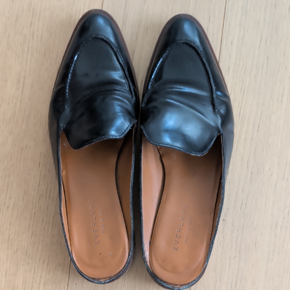 Everlane Women's Classic Black Leather Loafers